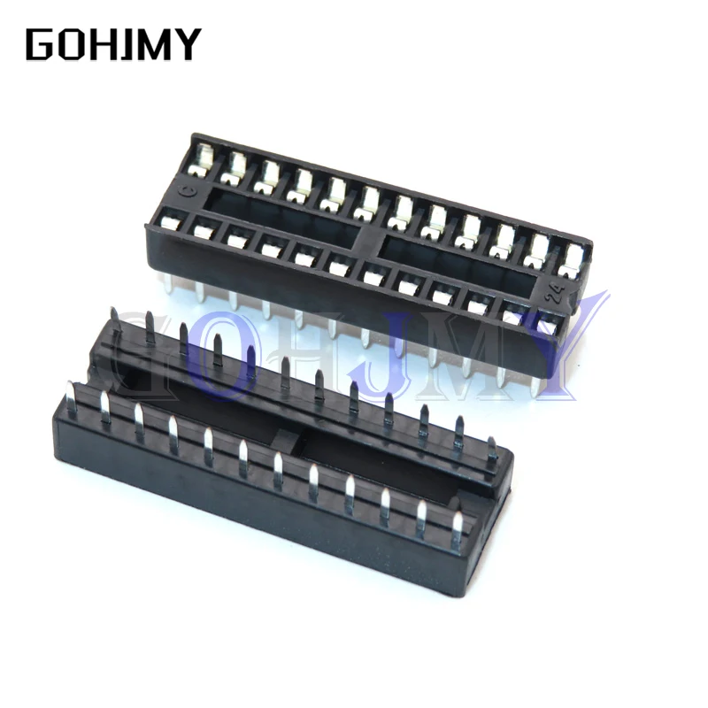 10PCS IC Sockets DIP6 DIP8 DIP14 DIP16 DIP18 DIP20 DIP28 DIP40 pins Connector DIP Socket 6 8 14 16 18 20 24 28 40 pin