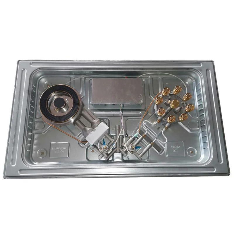Tiết Kiệm Điện Thép Không Gỉ 5.2KW Quan Vịt Hoành Hành Lửa Bếp Đôi/GH906 Tự Nhiên Bếp Gas Âm Khí Hóa Lỏng Bếp