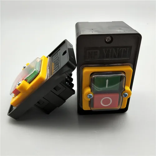 Imagen 1 del producto Motor de taladro duradero, accesorios impermeables, interruptor Industrial, botón pulsador para cortar, encendido/apagado, hogar eléctrico para KAO-5M