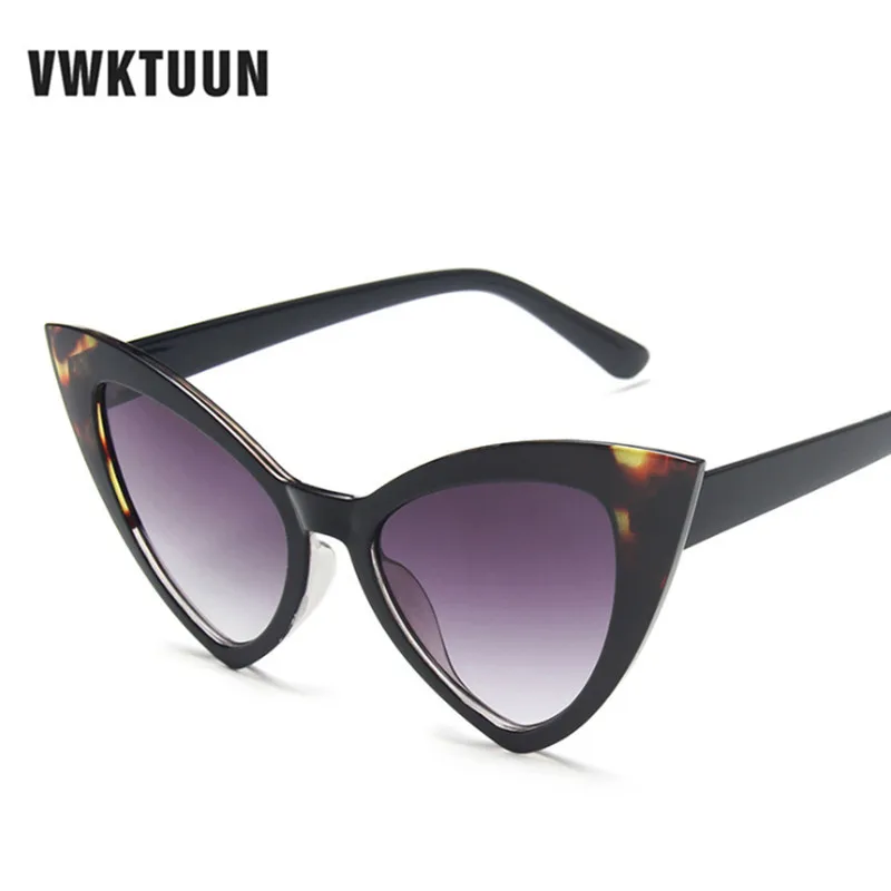 VWKTUUN Oversized Sunglasses Women Colorful Lens UV400 Goggles Vintage Sun glasses For Woman Cat Eye Shade Outdoor Sport Eyewear