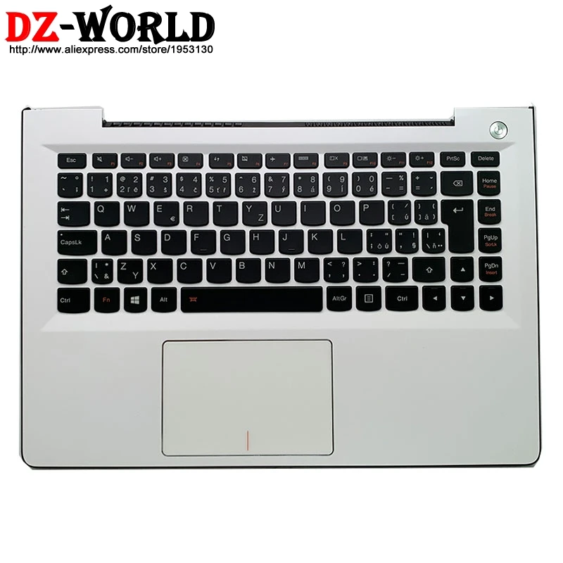 Palmrest Upper Case With Czech Backlit Keyboard Touchpad for Lenovo U31-70 Ideapad 500S-13ISK Laptop C Cover 5CB0J30999