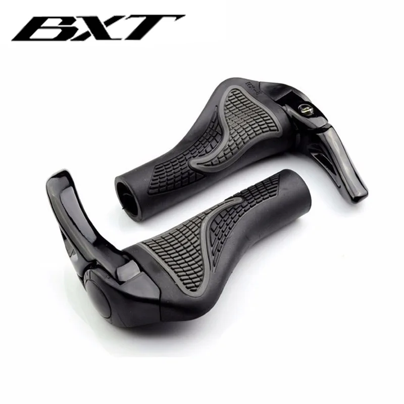 Alloy Rubber Handlebar Cover for Mountain Bike, Lock-on Handlebar, Bar End, MTB Bicycle Grips, Bicycle Parts, New, 1 Pair