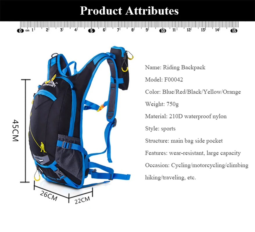 2021 Bike Bags Bicycle Backpack High capacity Locomotive Racing Water Bags Motorcycle Shoulder Bag Motocross MTB Bike Backpack