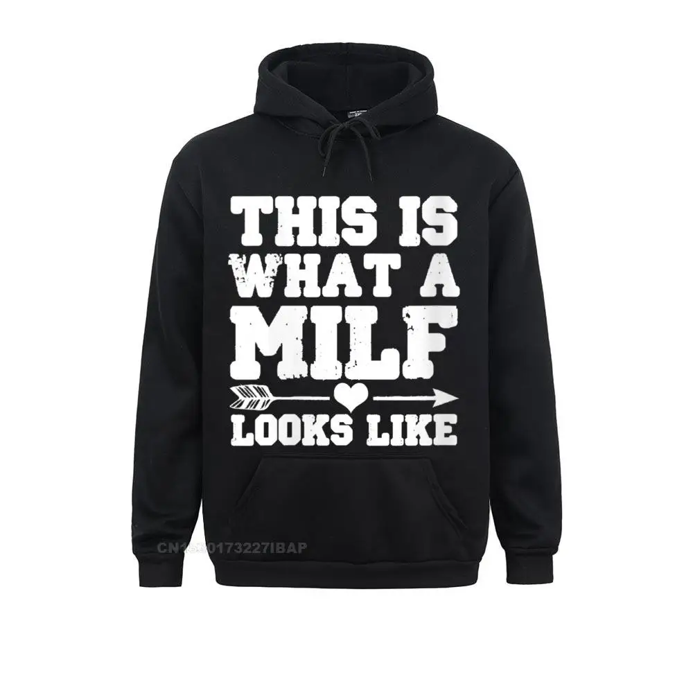 Womens Mothers Day Shirt Funny Mother's Day For Her MILF O-Neck Hoodie Geek Male Hoodies Unique Sportswears Coupons Sweatshirts