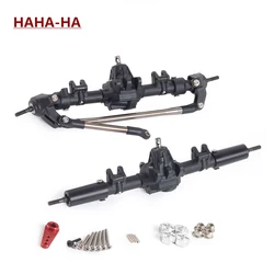 Plastic Forward Reverse Front Rear Axle with Steering Servo Link for 1/10 RC Crawler Car Axial SCX10 II 90046 90047 RGT 86100