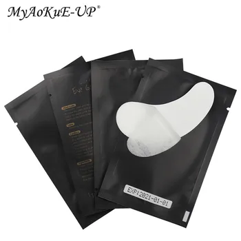 SıCAK 50/100 Çift Kirpik Pedi Jel Yama Aşılama Kirpik Uzatma Yamalar göz İpuçları Etiket Sarar Kozmetik Makyaj Araçları