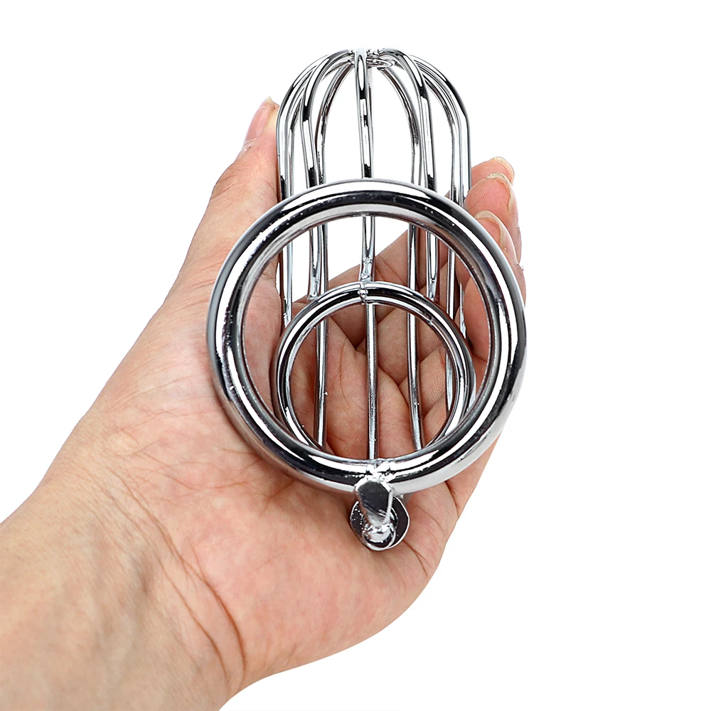 40/45/50mm Male Chastity Device Belt Stainless Steel Metal Cage Restraint Penis Sex Toys For Men/Gay Penis Cock Ring Adult Games