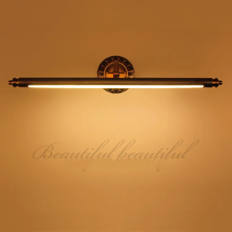 8W Led Mirror Light 500mm Europe American Retro 85-265V Bathroom Wall Lamp Bedroom Hotel Restaurant Decoration Sconce Lighting