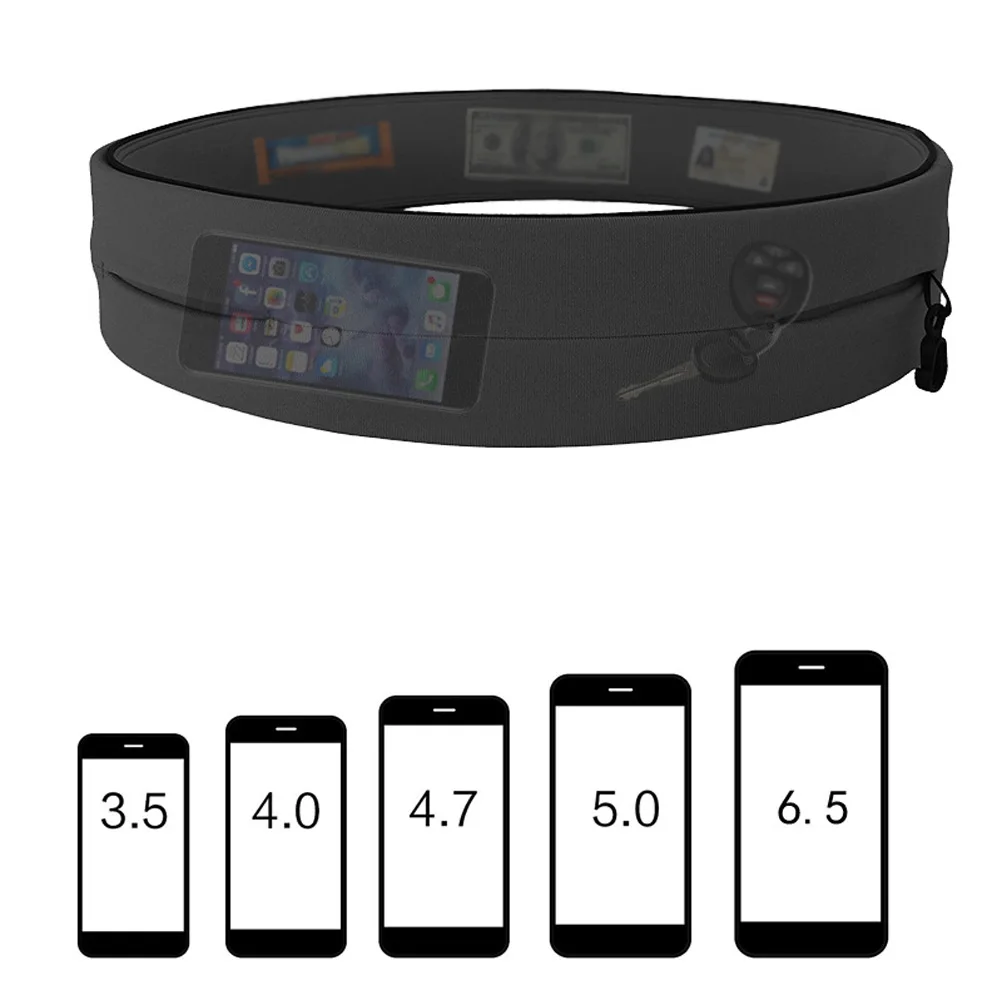 Hidden Running Waist Bag Sports Fitness Marathon Hold Phone Belt Bag Jogging Cycling Outdoor Professional Gym Fanny Bag