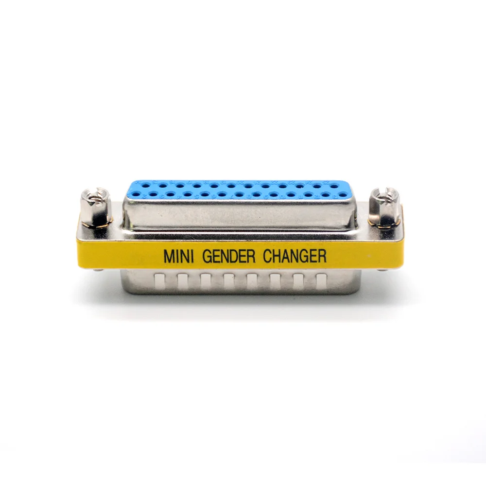2個/ピース/ロットD-SUB db25シリアルケーブル拡張アダプター25ピンdb25オス-メスm/f minitypeコネクタ