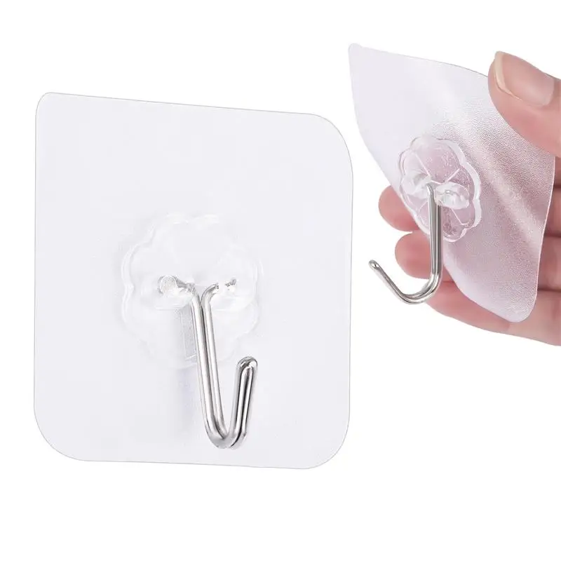 1/3/5/10/20Pcs Transparent Strong Self Adhesive Door Wall Hangers Hooks Suction Heavy Load Rack Cup Sucker for Kitchen Bathroom