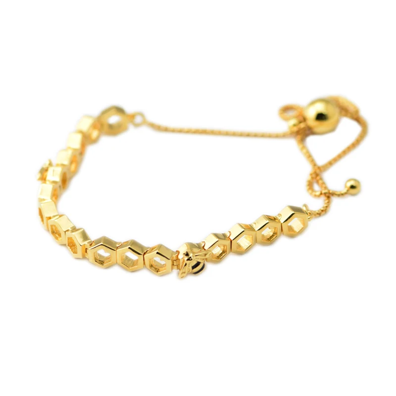 

Golded Color Honeybee Bracelet Fits 925 Beads Silver Bracelets For DIY Woman Fashion Bracelets For Jewelry Making