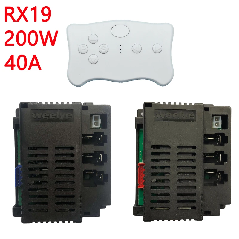 Weelye RX19 4WD 어린이 전기 자동차 액세서리, 고출력 2.4G 블루투스 원격 제어 수신기, 아기 전기 자전거용