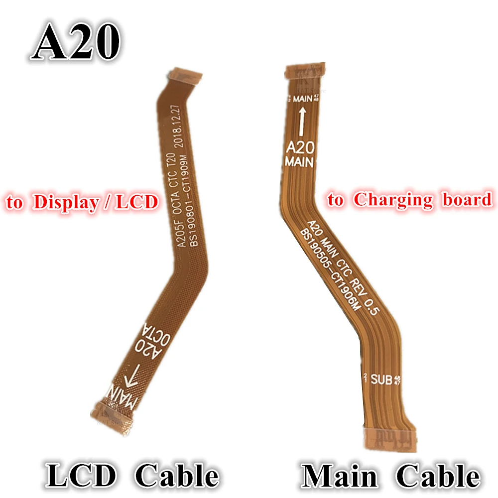 1Pcs SUB Motherboard Main Board Connector LCD Display Flex Cable for Samsung Galaxy A10 A20 A30 A40 A50 A60 A70 A80 A750 A920