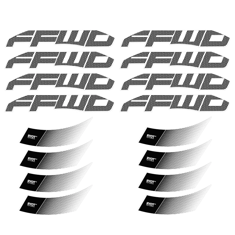 2022 FFWD RYOT 55 Wheel Sticker Road Bike Rim Stickers Bicycle Rim Wheels Stickers for Two Wheel Stickers Bike Accessories