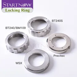 Startnow Ceramic Lock Ring Nut for Precitec Raytools BT240S BM109 BM111 WSX Fiber Laser Head Laser Nozzle Connector Fasten Ring