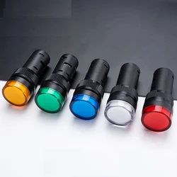 20Pcs/Lot AD16-16C 16mm AC/DC 24V Blue , Green , Red , White , Yellow Pilot Lamp Panel Mount Signal Power Led Indicator Light