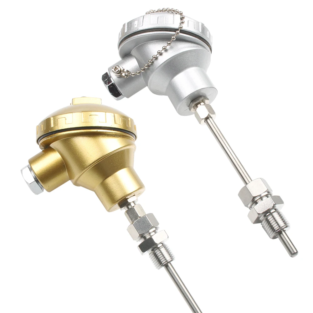 PT100 temperature sensor probe transmitter armored explosion-proof platinum RTD thermocouple 100mm