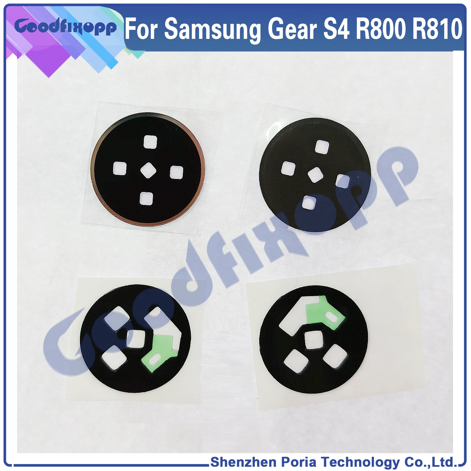 For Samsung Gear S4 R800 46mm R810 42mm Watch Housing Shell Battery Cover Rear Case Back Glass Lens Repair Parts Replacement