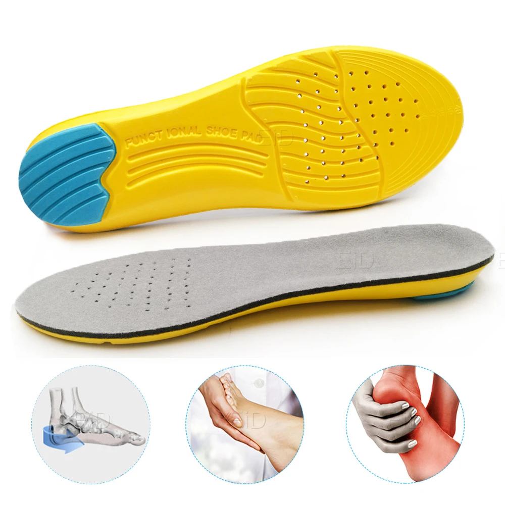 EiD Plus Size Schuheinlagen, weiche Sport-Einlegesohlen, Memory-Schaum, atmungsaktiv, für Outdoor-Läufe, Silikon-Gel-Polster, orthopädische Einlegesohlen – Detail 10