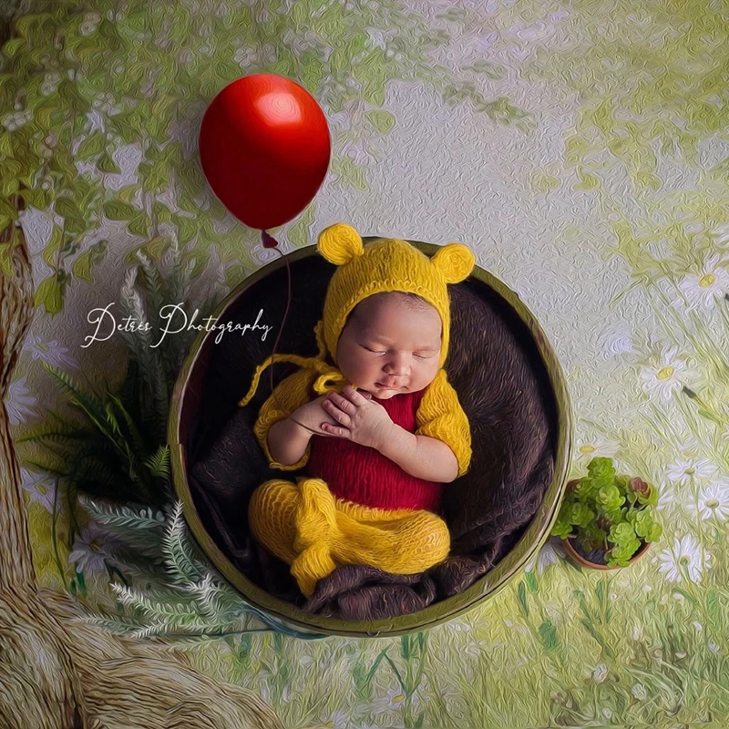 Newborn bear photography props,Handmade mohair outfits for baby photo prop