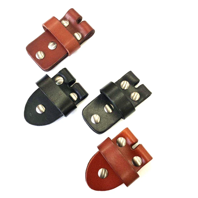 Pin Buckle Head Belt Connection Loops Ring Top Layer Cowhide Handmade Diy Leather Belt Accessories With Titanium Rivet