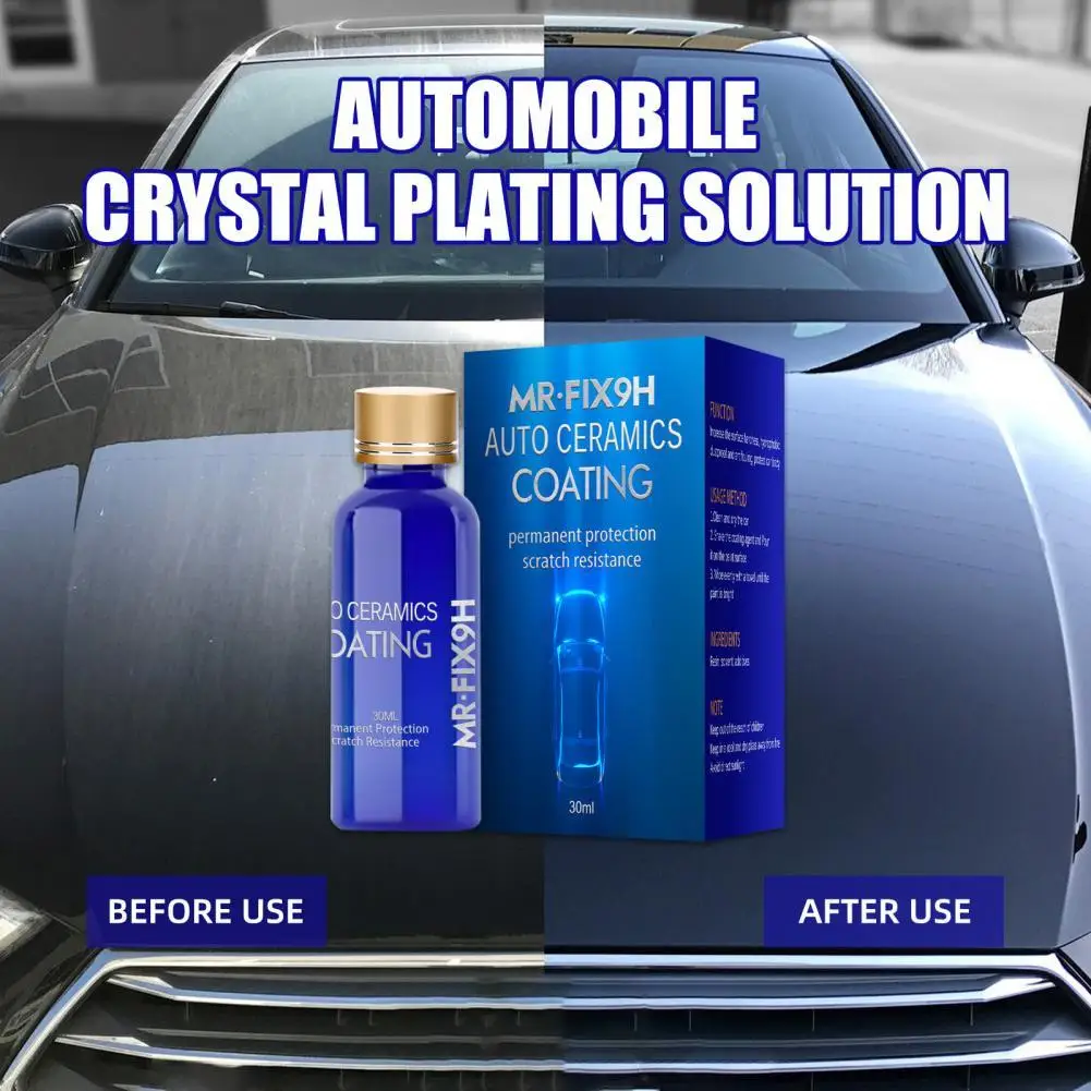 30/50ml Car Liquid Ceramic Coat Glossy Scratches Remover Paint Care Auto Super Hydrophobic Glass Coating Polish for Vehicle