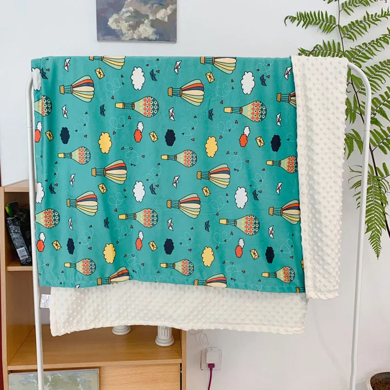 MOTOHOOD Double Layers Velvet Kids Blanket For Baby Blankets Fleece Boys Girls Sleeping Bedding Swaddle Warm Baby Wrap