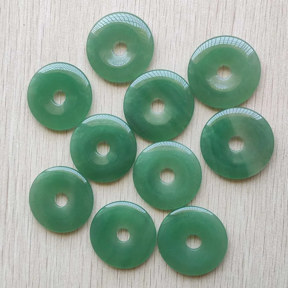 

Fashion high quality natural green aventurine round circle charms beads pendants 40mm for jewelry making 10pcs/lot wholesale