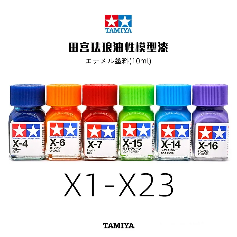 Tamiya-pintura esmaltada de 10ml, X1-X35 de colores, para MODELO DE MONTAJE