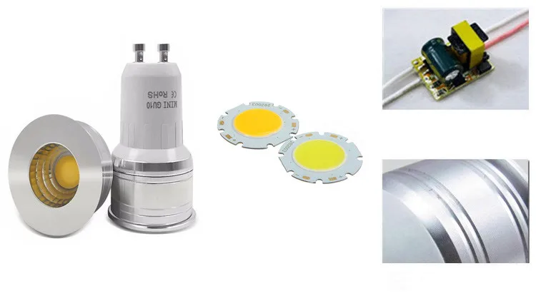 LED Bulb Light 35mm Dimmable MR11 COB 5w DC 12v AC LED Spotlight Bulb GU10 GU4 LED Lamp Dimmer 220V LED Spot Light Lamp Mini