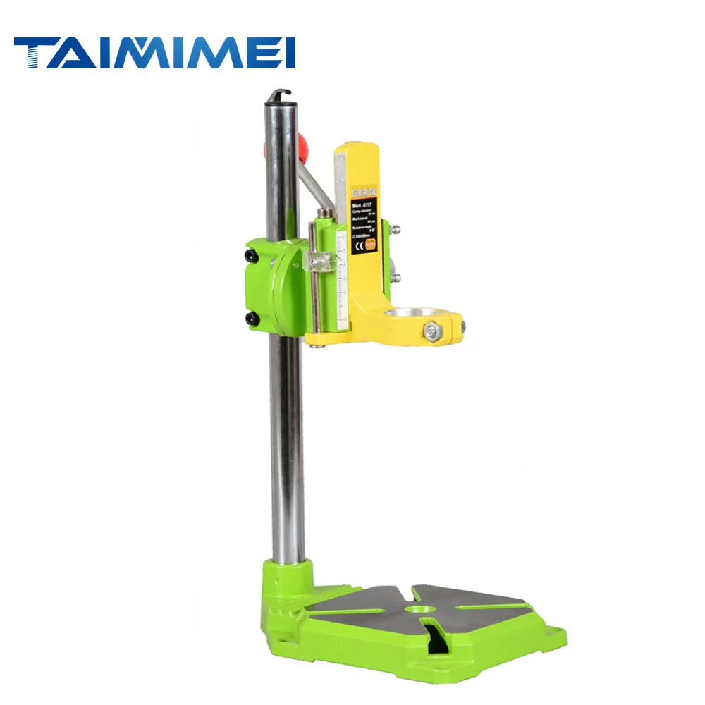 TAIMIMEI BG6117 Bench Drill Stand/Press Mini Electric Drill Carrier Bracket 90 Degree Rotating Fixed Frame Workbench Clamp