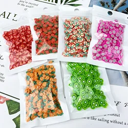 3D Multi-designs Fruit Slices Nail Art Lip Gloss DIY Designs Nail Art Slices For Slicing Nail Art Decoration Slime Polymer Clay