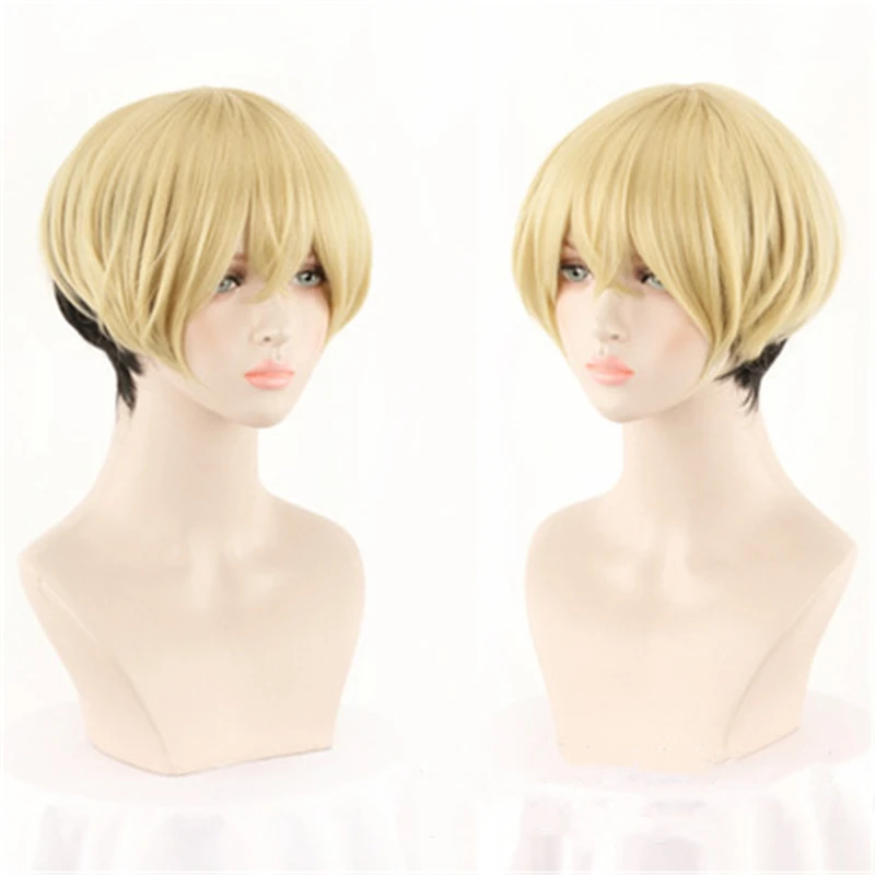 Anime Tokyo Revengers Chifuyu Matsuno Short Wig Cosplay Costume Heat Resistant Synthetic Hair Men Women Carnival Party Wigs