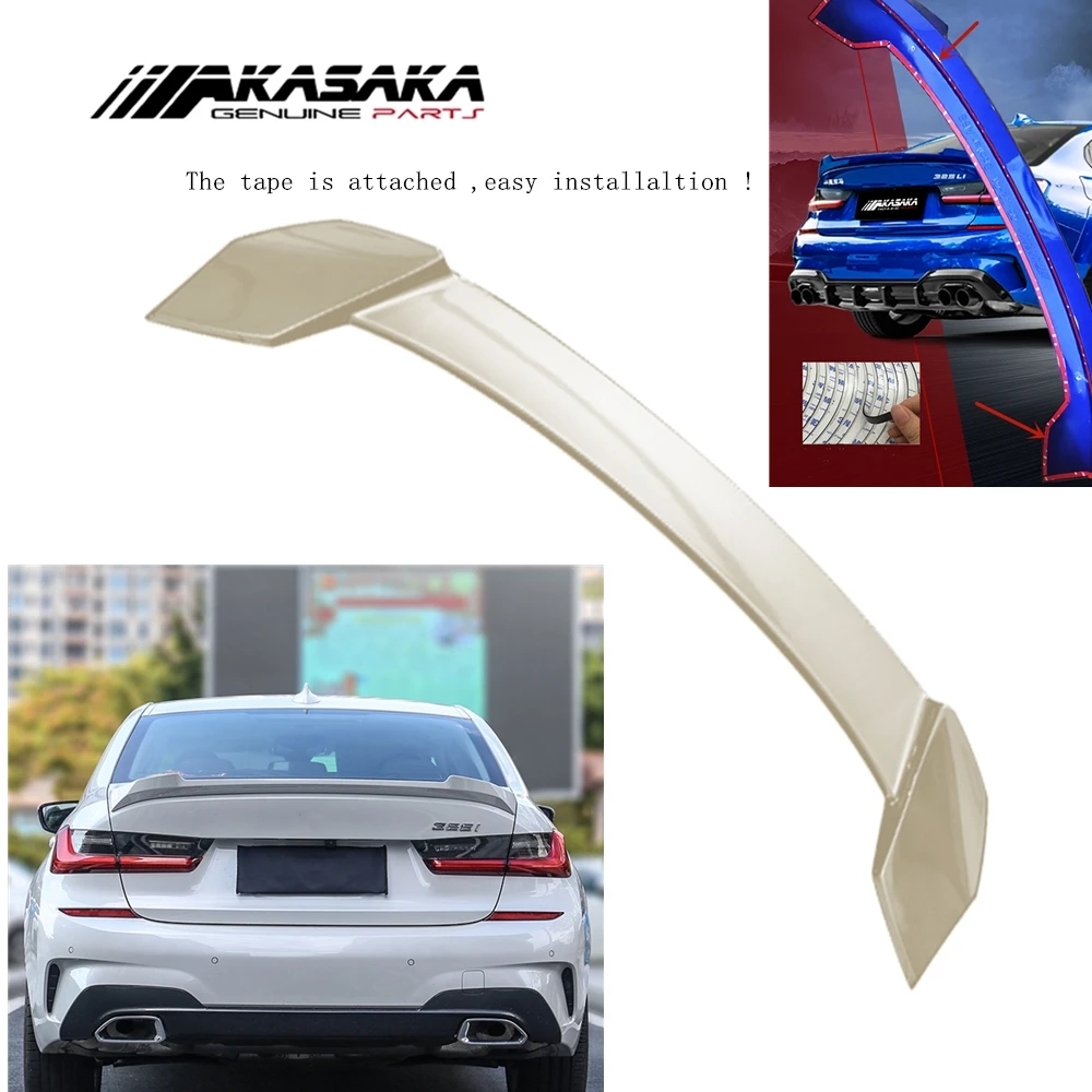 

AKASAKA Rear Trunk Spoiler Wing For BMW G20 G28 330i M340i M Sport 3 Series 2019 2020 Car Tailgate Lid Trim Decklid Splitter Lip