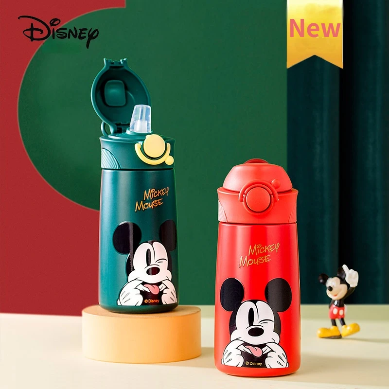 Disney Cup Frozen Elsa Princess Pixar Donald Duck Water Bottle Minnie Mickey Mouse Thermos Cup Cute Water Bottle for Girls