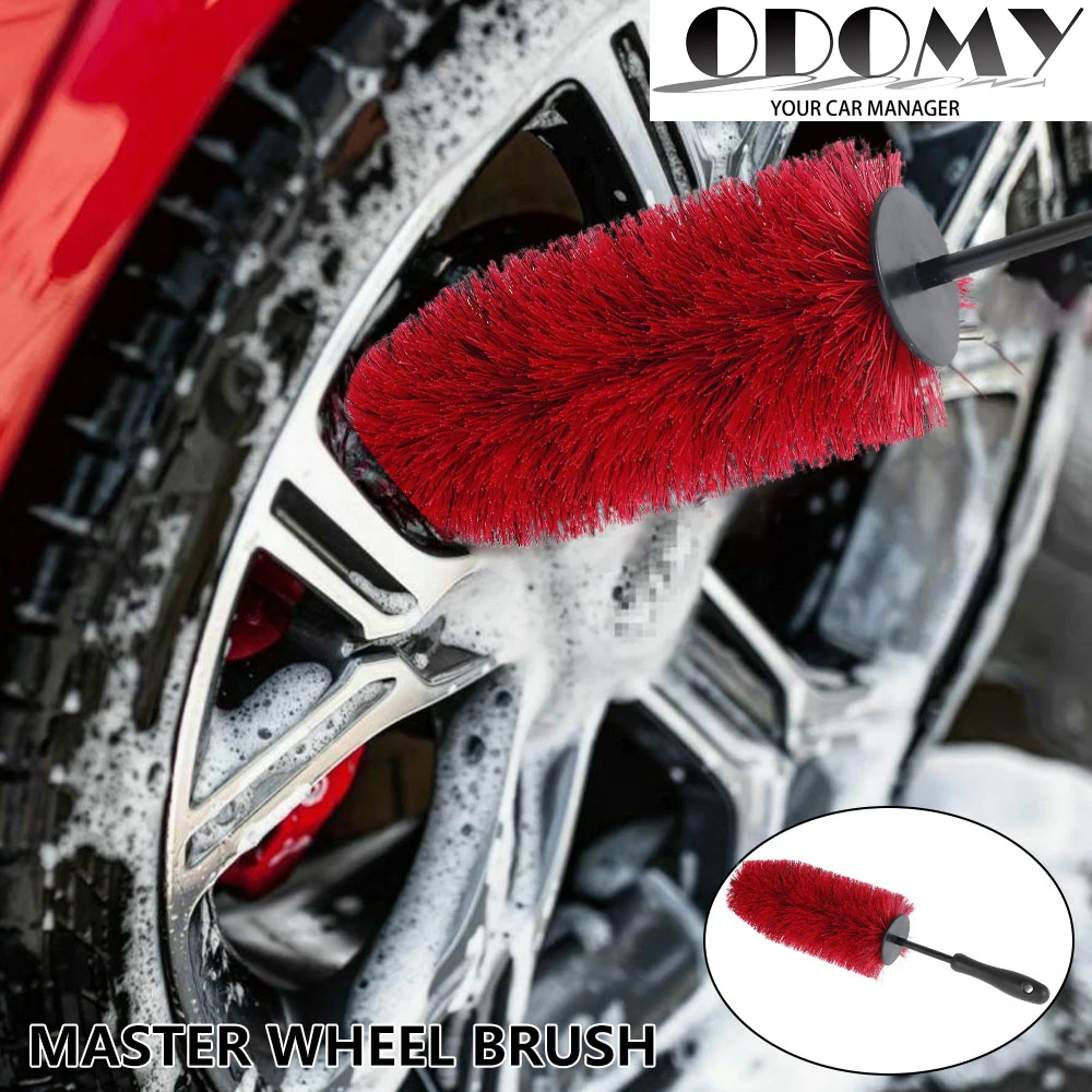 

ODOMY Brand Auto Detailing Tools Cleaning Brushes For Car Tire,Rims,Chrome,Spokes 18" Long Master Wheel Brush car cleaning