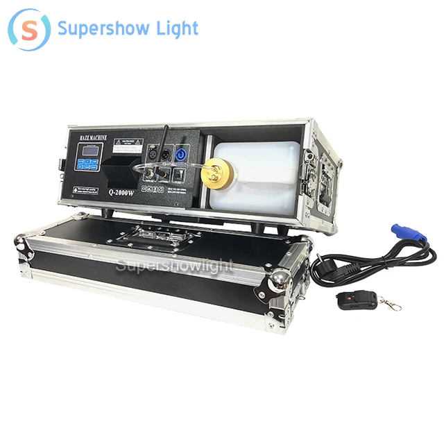 

2000W Stage Mist Haze Machine Fog Machine with DMX Control Flight Case Package Smoke Machine Stage Lighting Effect