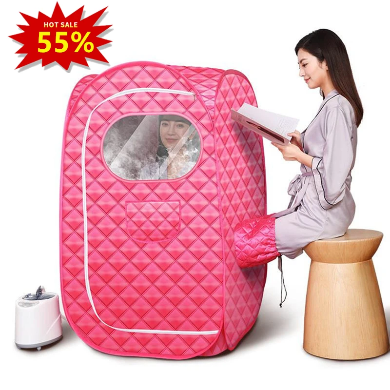 

Portable Sauna Folding Steam Sauna Room larger Tent Use 2.3L Steam Generator Lose Weight Detox Therapy Steam Fold Sauna Cabin