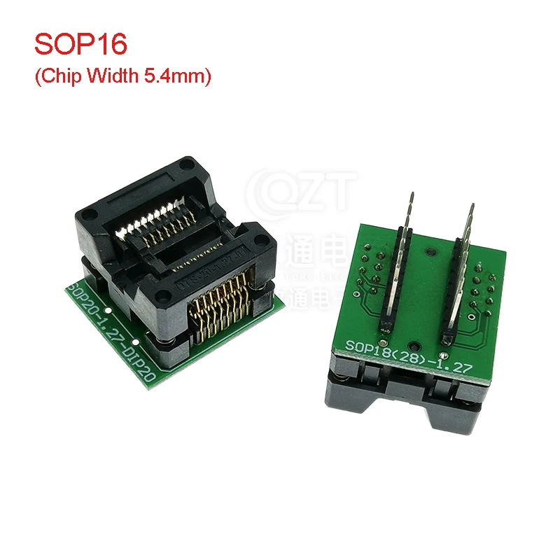 SOP8 Đốt Cháy Trong Ổ Cắm 14/16/18/20/24/28 Để Chấm Rộng Và Thân Hẹp chip Adapter IC Chuyển Đổi Thử Nghiệm Ghế