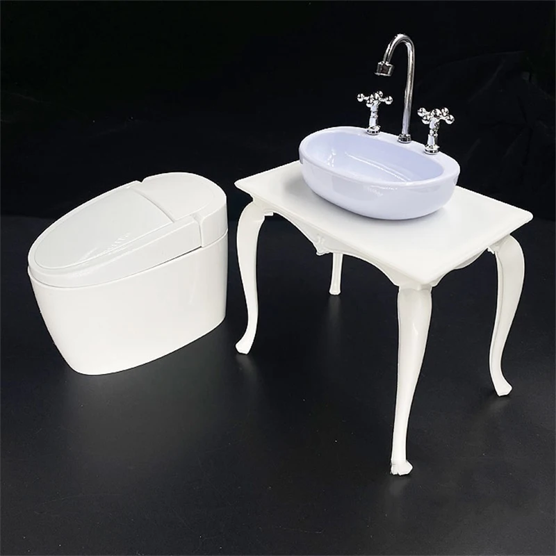 1/6 Mini Toilet Toys Model Life Room Party Decoration Gift For OB TBL Doll Baby Figures Scene Components