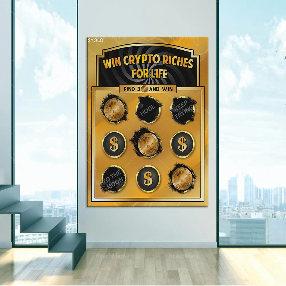 Bitcoin prints, crypto artwork, unique office wall art decoration posters