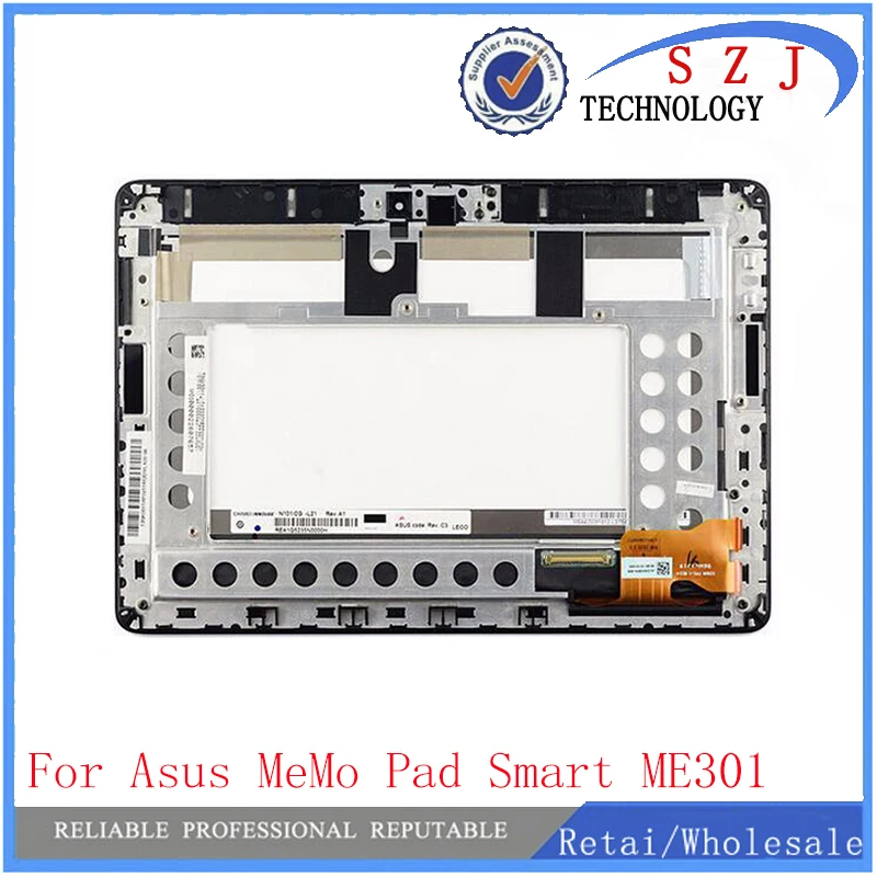 New 10.1'' inch FOR ASUS Memo Pad Smart ME301 ME301T 5280N FPC-1 Touch Screen Digitizer + LCD Screen Display with frame