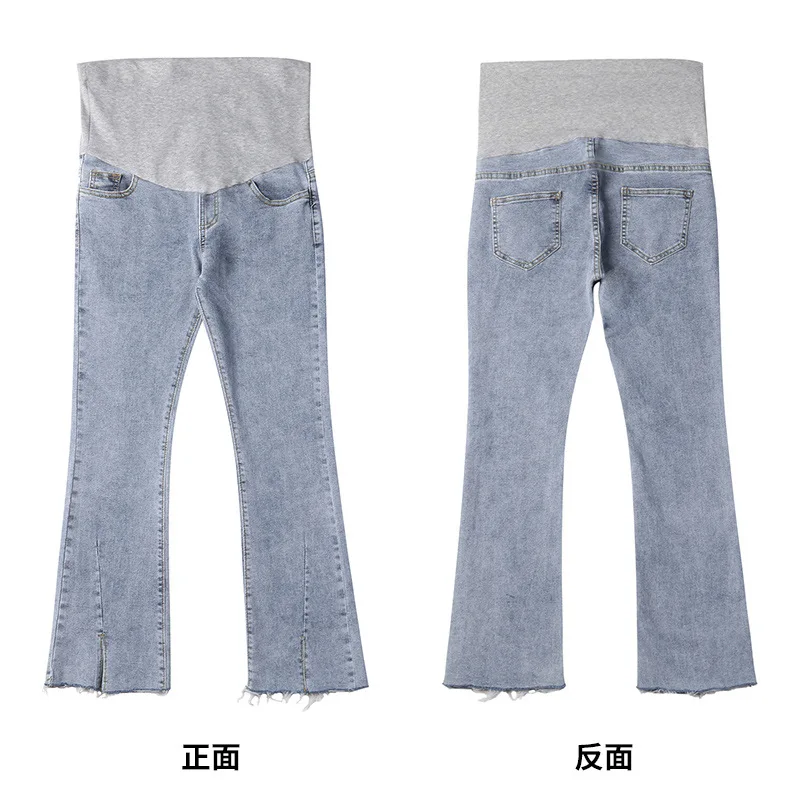 Korea Style Maternity Jeans Maternity Pants maternity stretch wide leg pants maternity Straight Jeans Maternity Pants