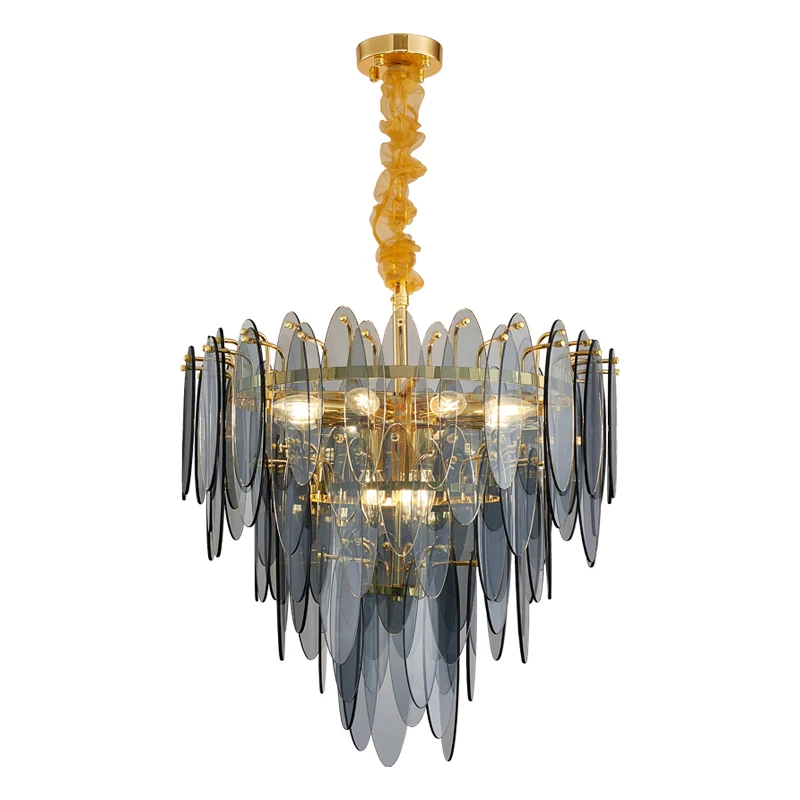 

Art Deco LED Postmodern Glass Iron LED lights Chandelier Lighting Lustre Suspension Luminaire Lampen For Dinning Room