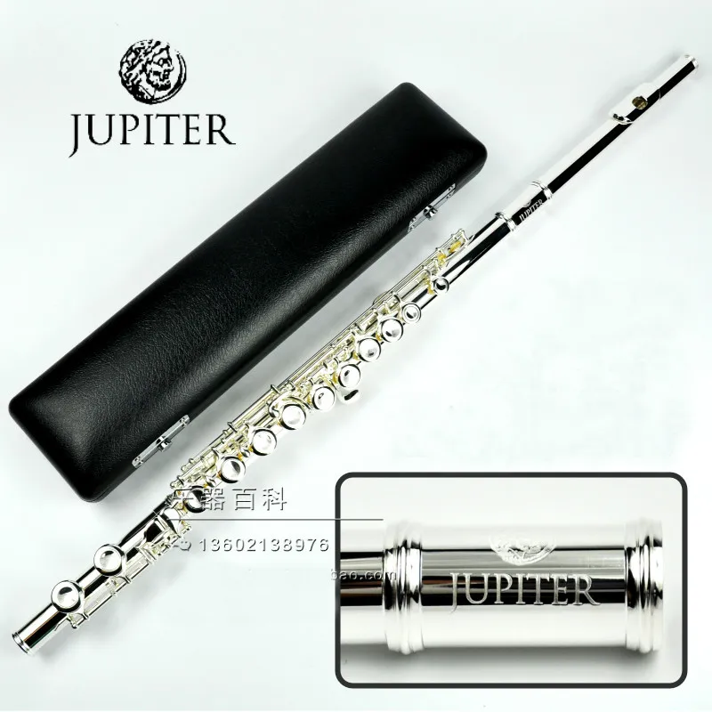 

JUPITER JFL-511ES 16 Holes Closed C Key Flute Cupronickel Silvering Concert Flute Case Cleaning Cloth Stick Gloves Padded Bag