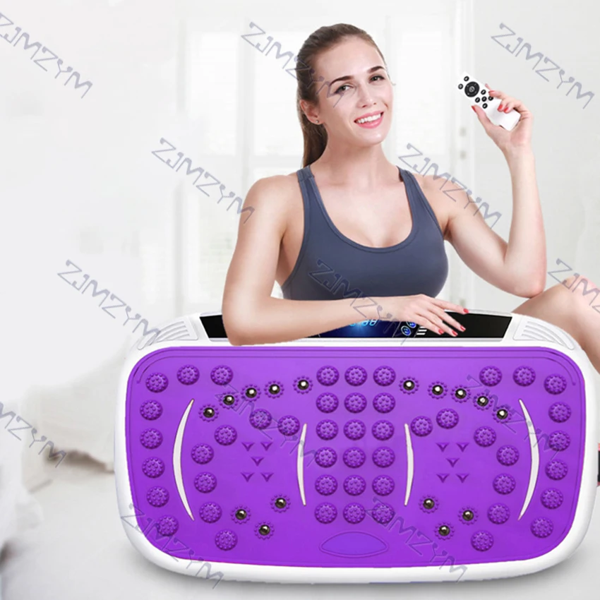 120Kg Exercise Fitness Slim Vibration Machine Trainer Plate Platform Fat Burning Shaking Body Shaper Remote Control 99th Gear