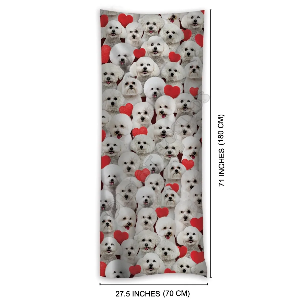 You Will Have A Bunch Of Bichon Frises 3D Printed Imitation Cashmere Scarf Autumn And Winter Thickening Warm Shawl Scarf