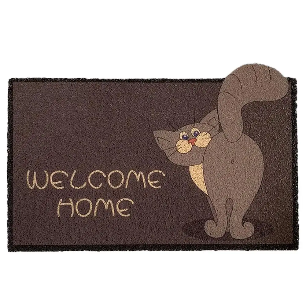 Cute Cartoon Style Door Floor Mat Soft Elastic Non Slip Indoor Outdoor Rug Entryway Welcome Mats Ideal For Shoes Scraper