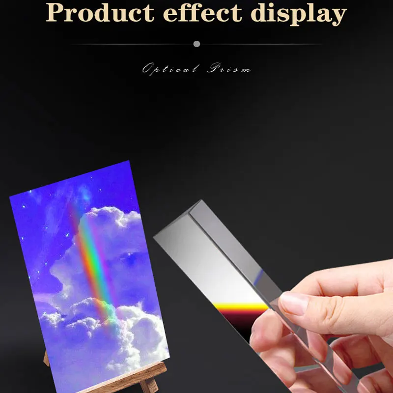 Triangular Prism Rainbow Prisma Crystal Photographic Physics Light Experiment